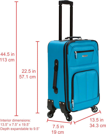 Pasadena Expandable Spinner Carry-on 19", Black