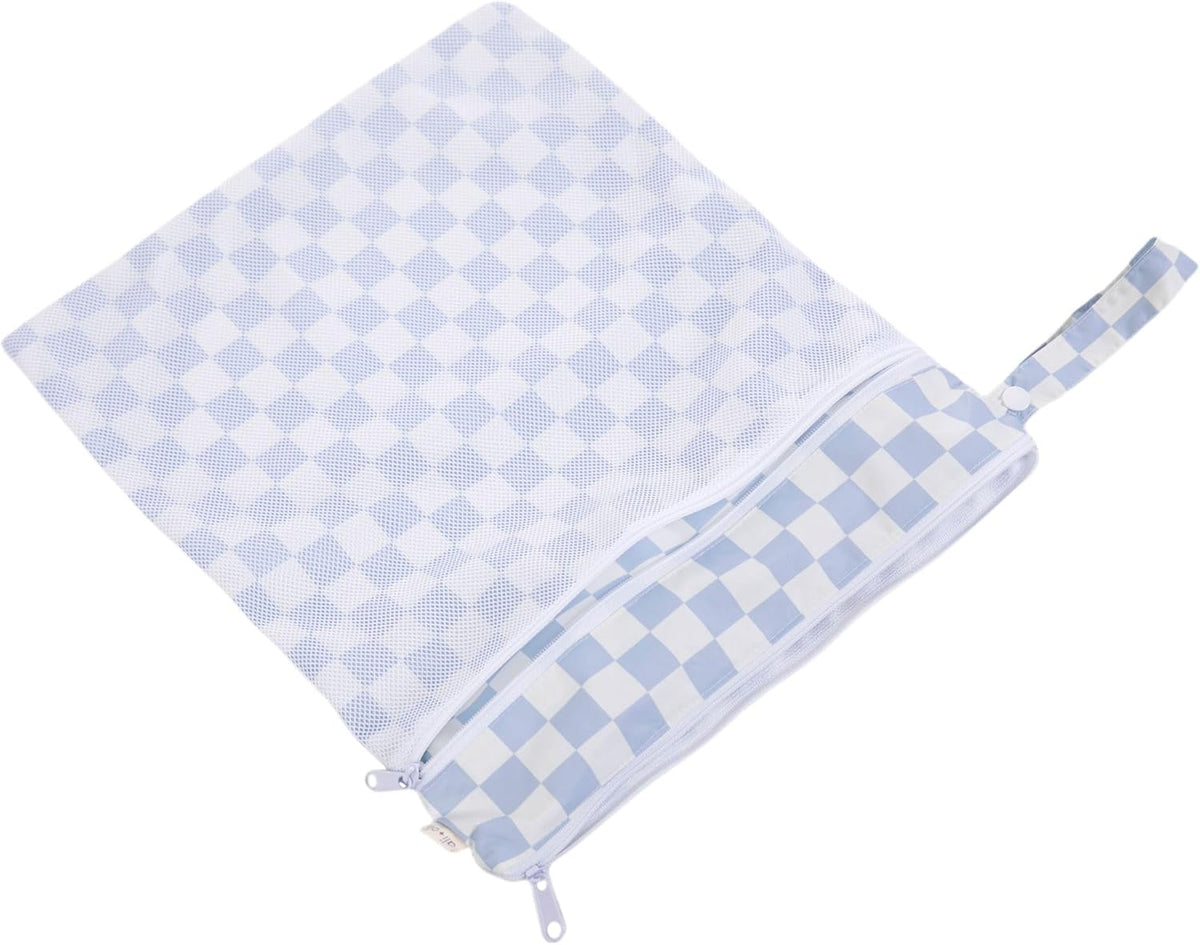 Wet Dry Bag, Dual Compartment, Water Resistant, Baby Gear | Swimwear storage, Stroller attachment, Daycare essentials, Clothing separation, Travel organization, Reusable