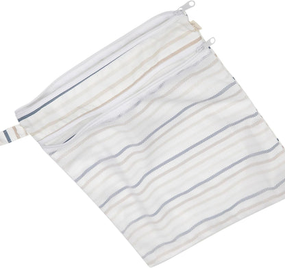 Wet Dry Bag, Dual Compartment, Water Resistant, Baby Gear | Swimwear storage, Stroller attachment, Daycare essentials, Clothing separation, Travel organization, Reusable