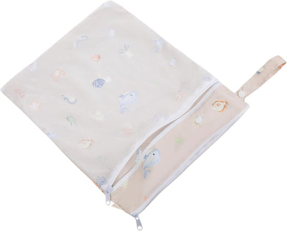 Wet Dry Bag, Dual Compartment, Water Resistant, Baby Gear | Swimwear storage, Stroller attachment, Daycare essentials, Clothing separation, Travel organization, Reusable