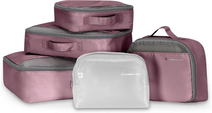 Cloverland Packing Cubes, 5-Piece Set, Mauve