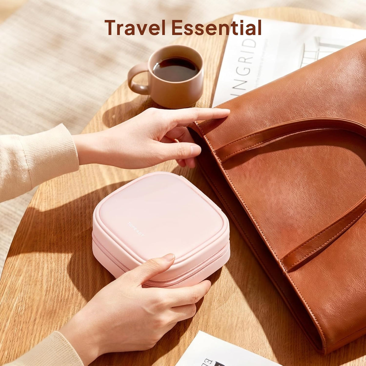 Quilted Travel Jewelry Case for Women, Puffer Jewelry Organized Bag | Portable Small Jewelry Pouch Storage Bag for Rings Earrings Necklaces, Travel Essentials Gift for Women, Black