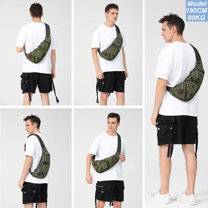 Sling Bag Chest Shoulder Backpack Crossbody Bags Casual Daypack for Men Women