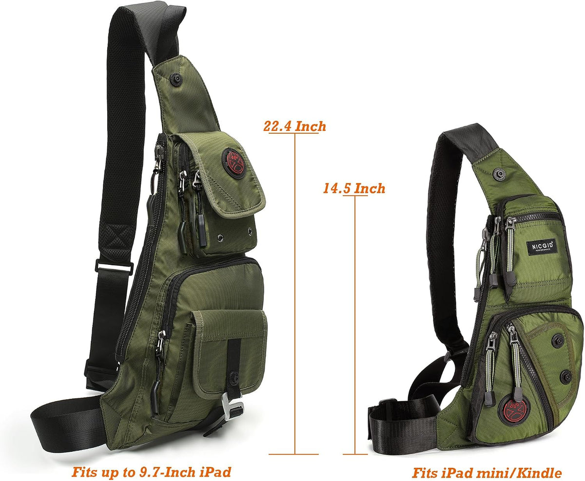 Sling Bag Chest Shoulder Backpack Crossbody Bags Casual Daypack for Men Women