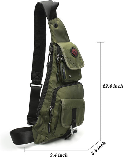 Sling Bag Chest Shoulder Backpack Crossbody Bags Casual Daypack for Men Women