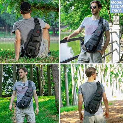Sling Bag Chest Shoulder Backpack Crossbody Bags Casual Daypack for Men Women