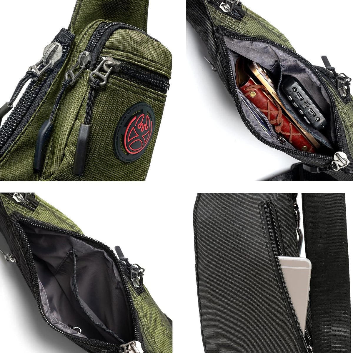 Sling Bag Chest Shoulder Backpack Crossbody Bags Casual Daypack for Men Women