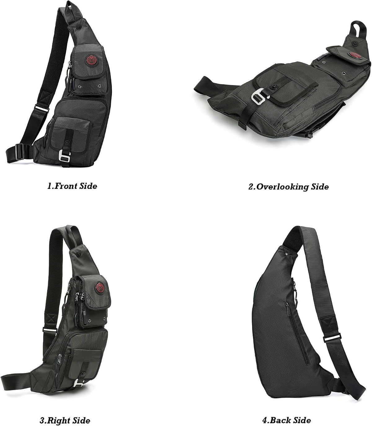 Sling Bag Chest Shoulder Backpack Crossbody Bags Casual Daypack for Men Women