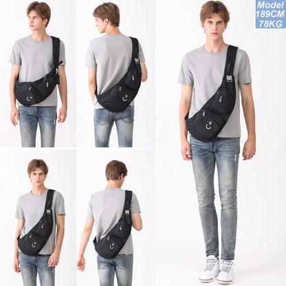 Sling Bag Chest Shoulder Backpack Crossbody Bags Casual Daypack for Men Women