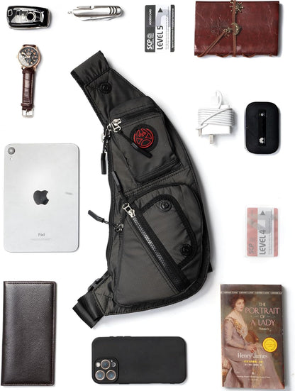 Sling Bag Chest Shoulder Backpack Crossbody Bags Casual Daypack for Men Women