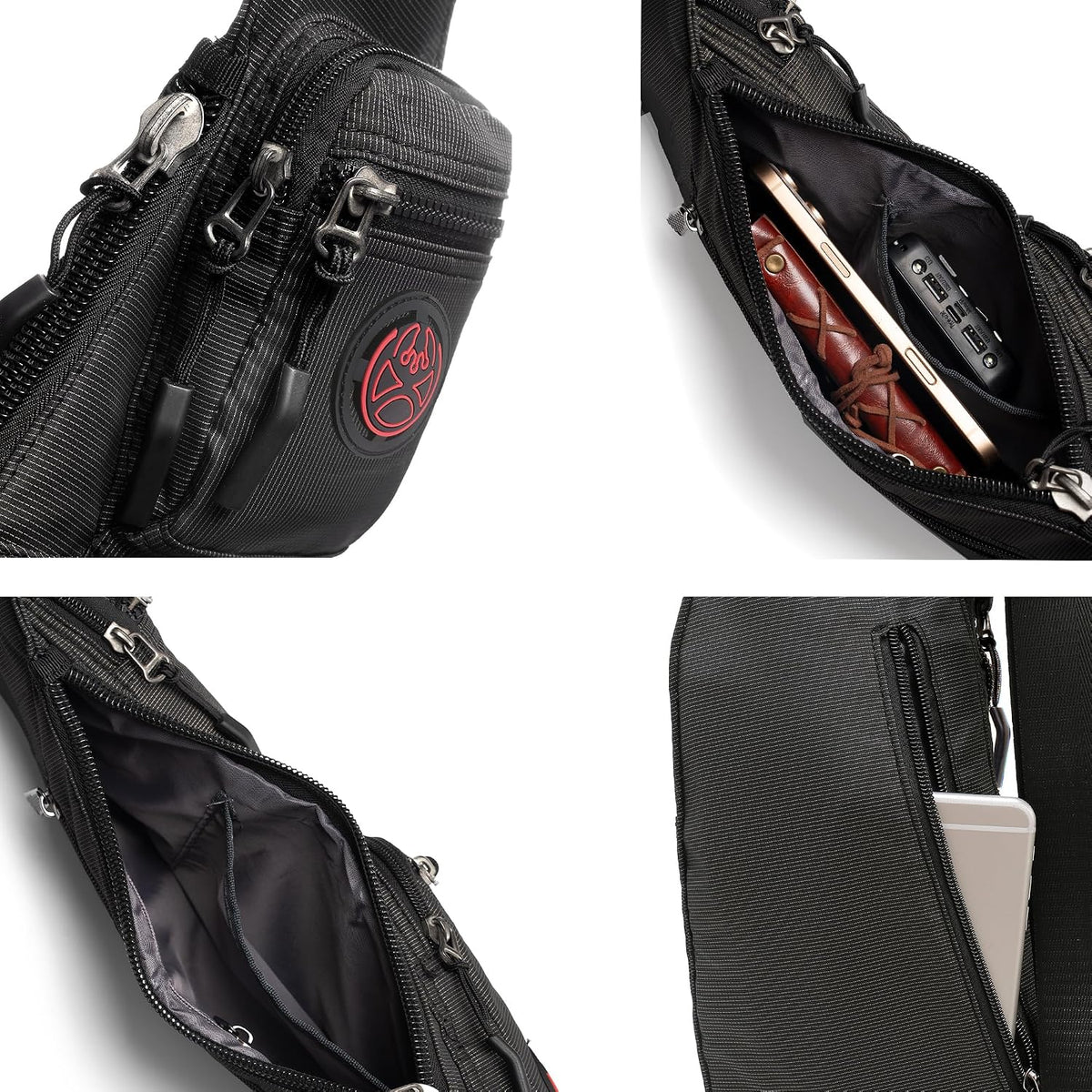 Sling Bag Chest Shoulder Backpack Crossbody Bags Casual Daypack for Men Women