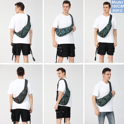 Sling Bag Chest Shoulder Backpack Crossbody Bags Casual Daypack for Men Women