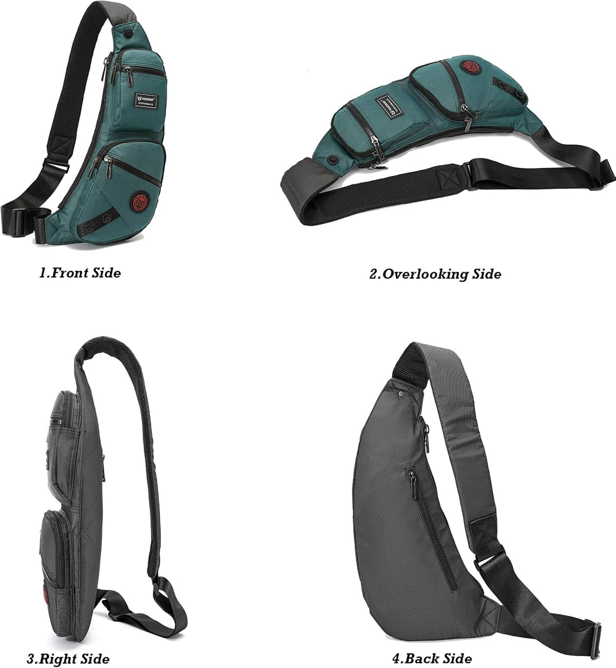 Sling Bag Chest Shoulder Backpack Crossbody Bags Casual Daypack for Men Women