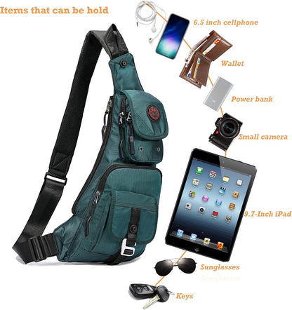 Sling Bag Chest Shoulder Backpack Crossbody Bags Casual Daypack for Men Women