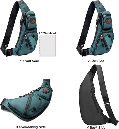 Sling Bag Chest Shoulder Backpack Crossbody Bags Casual Daypack for Men Women