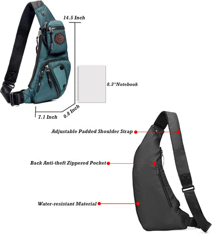 Sling Bag Chest Shoulder Backpack Crossbody Bags Casual Daypack for Men Women