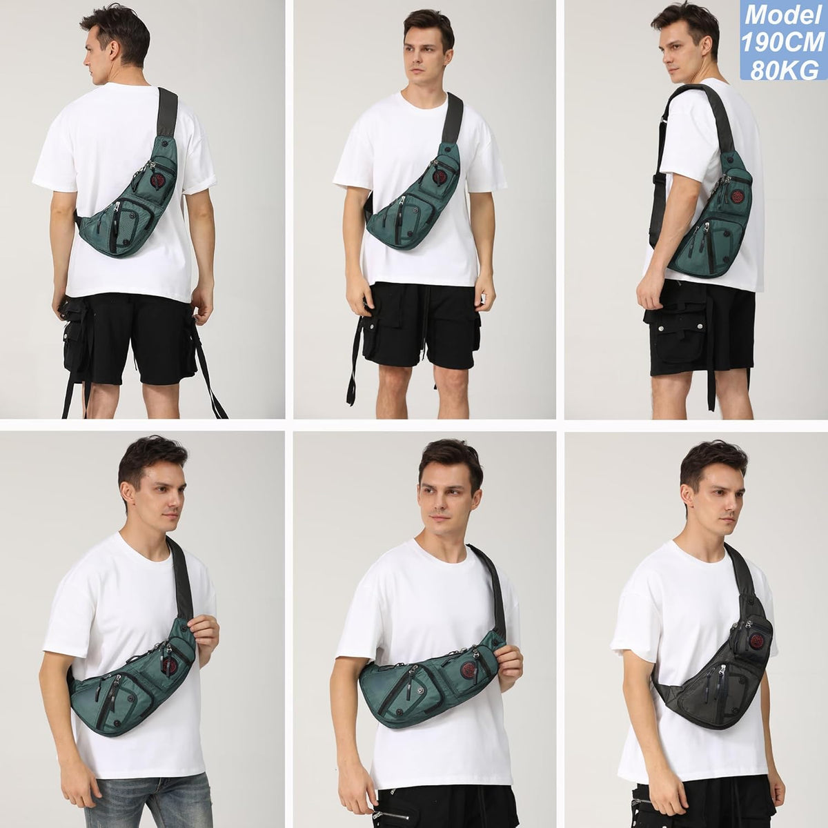 Sling Bag Chest Shoulder Backpack Crossbody Bags Casual Daypack for Men Women