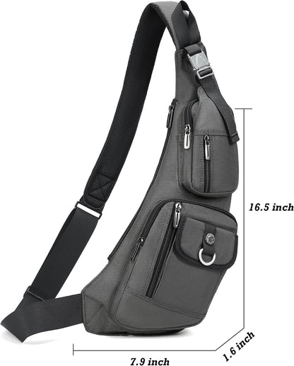 Sling Bag Chest Shoulder Backpack Crossbody Bags Casual Daypack for Men Women