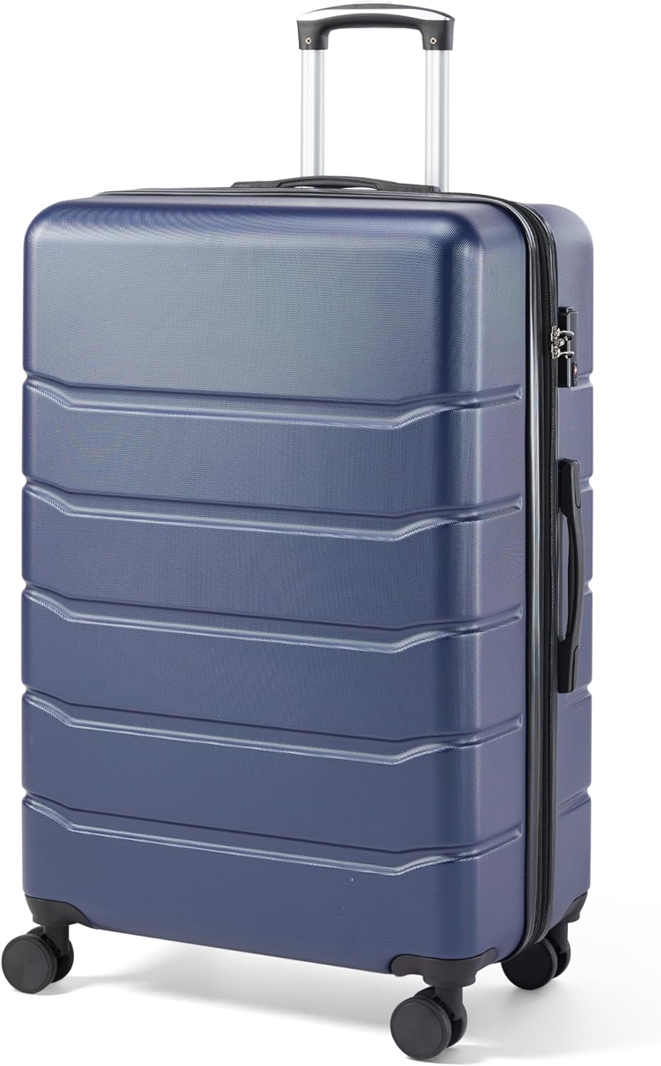 Hardside Carry-On Luggage, Expandable Portable Hardshell Luggage with Spinner Wheels, Lightweight Suitcase TSA Lock, 20 Inch, Black