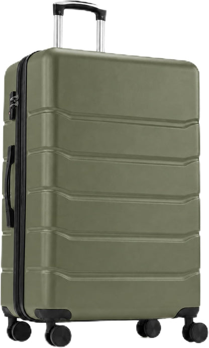 Hardside Carry-On Luggage, Expandable Portable Hardshell Luggage with Spinner Wheels, Lightweight Suitcase TSA Lock, 20 Inch, Black