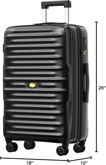 Carry On Luggage 22x14x9 Airline Approved, Hard Suitcases with Spinner Wheels, Polycarbonate Lightweight Luggage, TSA Approved, 20 Inch Carry-On, Blue