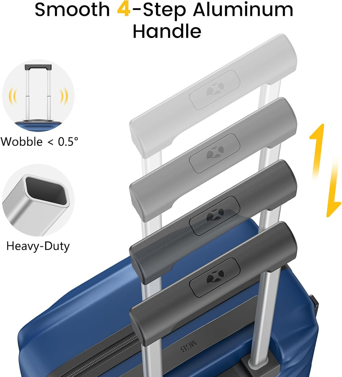 Carry On Luggage 22x14x9 Airline Approved, Hard Suitcases with Spinner Wheels, Polycarbonate Lightweight Luggage, TSA Approved, 20 Inch Carry-On, Blue