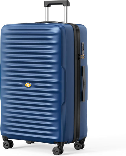 Carry On Luggage 22x14x9 Airline Approved, Hard Suitcases with Spinner Wheels, Polycarbonate Lightweight Luggage, TSA Approved, 20 Inch Carry-On, Blue