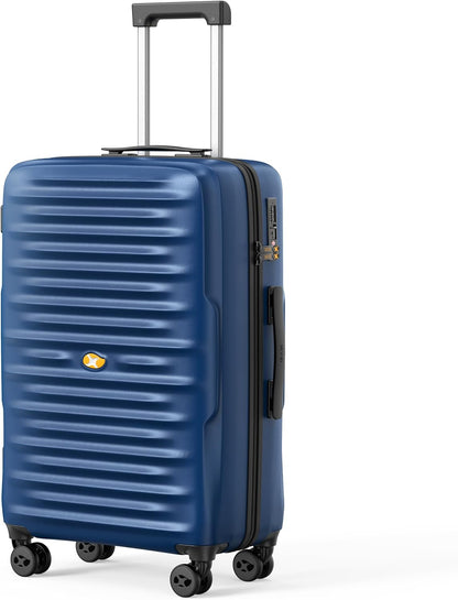 Carry On Luggage 22x14x9 Airline Approved, Hard Suitcases with Spinner Wheels, Polycarbonate Lightweight Luggage, TSA Approved, 20 Inch Carry-On, Blue