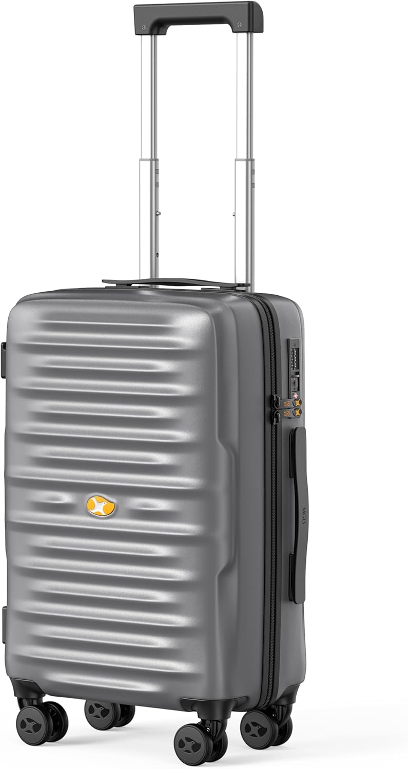 Carry On Luggage 22x14x9 Airline Approved, Hard Suitcases with Spinner Wheels, Polycarbonate Lightweight Luggage, TSA Approved, 20 Inch Carry-On, Blue