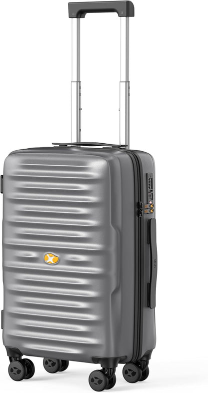 Carry On Luggage 22x14x9 Airline Approved, Hard Suitcases with Spinner Wheels, Polycarbonate Lightweight Luggage, TSA Approved, 20 Inch Carry-On, Blue