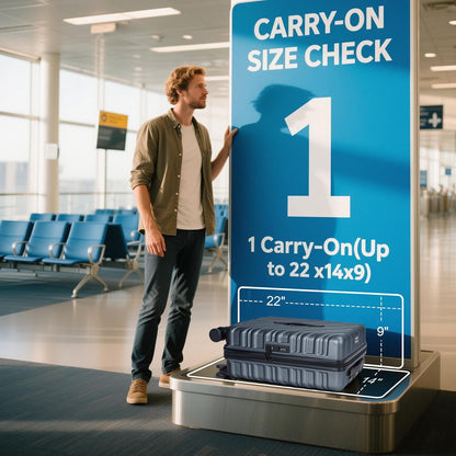 20 Inch Expandable Carry On Luggage 22x14x9 Airline Approved, Gold | Spinner Wheels, 100% PC Hard Shell,TSA Lock, Smooth Rolling Wheels, Lightweight, Travel for Men and Women
