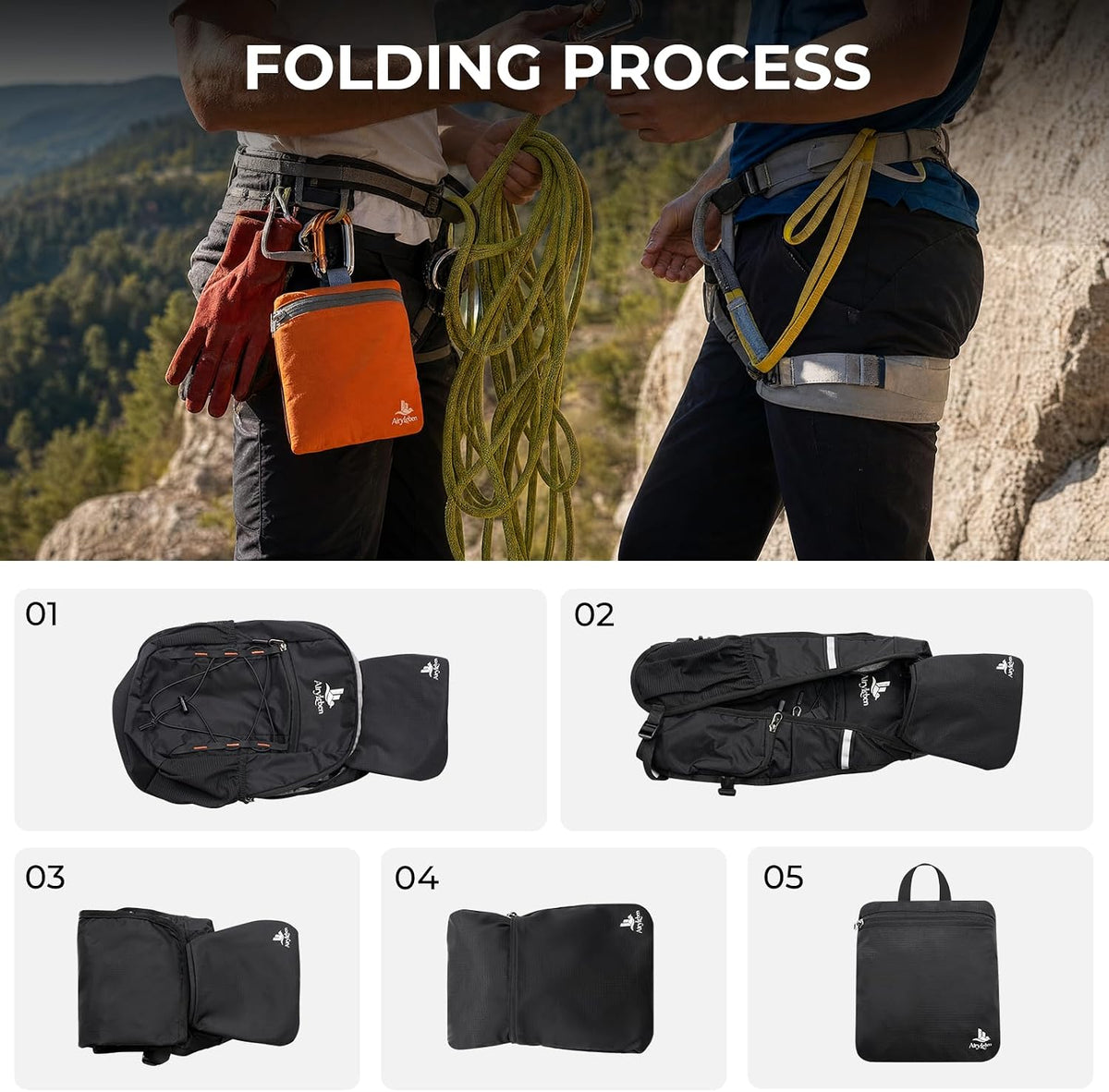 14L Small Hiking Backpack,Lightweight Packable Travel Daypack for Men Women | Quick Phone Pocket, Breathable Material, Water Resistant, Adjustable Straps, Emergency Whistle, Commuting Cycling
