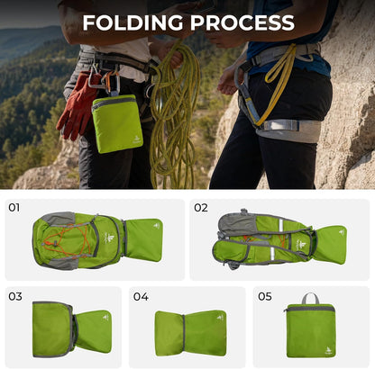 14L Small Hiking Backpack,Lightweight Packable Travel Daypack for Men Women | Quick Phone Pocket, Breathable Material, Water Resistant, Adjustable Straps, Emergency Whistle, Commuting Cycling