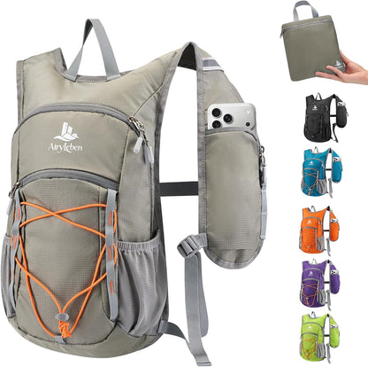 14L Small Hiking Backpack,Lightweight Packable Travel Daypack for Men Women | Quick Phone Pocket, Breathable Material, Water Resistant, Adjustable Straps, Emergency Whistle, Commuting Cycling