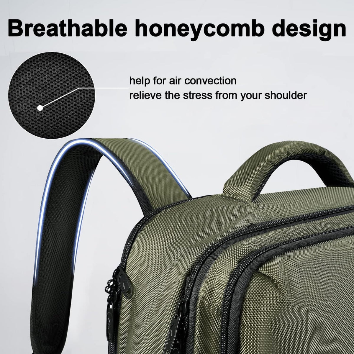 Carry on Travel Laptop Backpack, Large Personal Item Travel Backpack | Flight Approved, Shoe Compartment, Water Resistant, Weekender Overnight Bag, Fit 17 Inch Laptop, Green