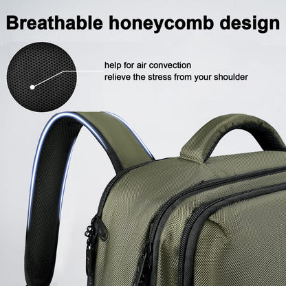 Carry on Travel Laptop Backpack, Large Personal Item Travel Backpack | Flight Approved, Shoe Compartment, Water Resistant, Weekender Overnight Bag, Fit 17 Inch Laptop, Green