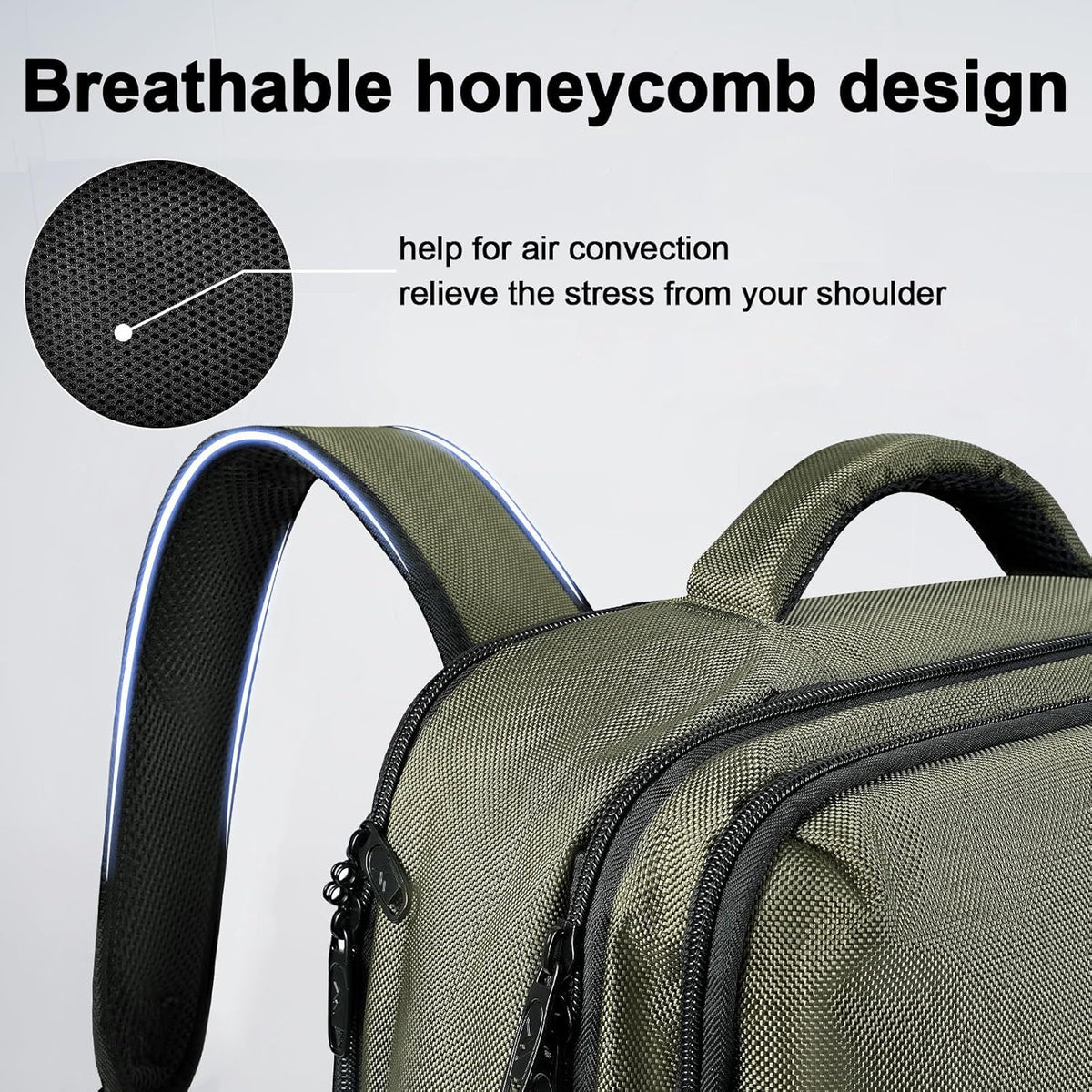 Carry on Travel Laptop Backpack, Large Personal Item Travel Backpack | Flight Approved, Shoe Compartment, Water Resistant, Weekender Overnight Bag, Fit 17 Inch Laptop, Green