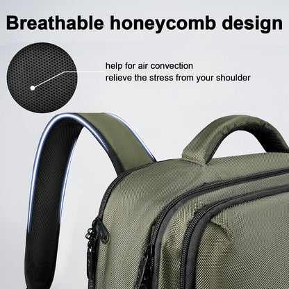 Carry on Travel Laptop Backpack, Large Personal Item Travel Backpack | Flight Approved, Shoe Compartment, Water Resistant, Weekender Overnight Bag, Fit 17 Inch Laptop, Green
