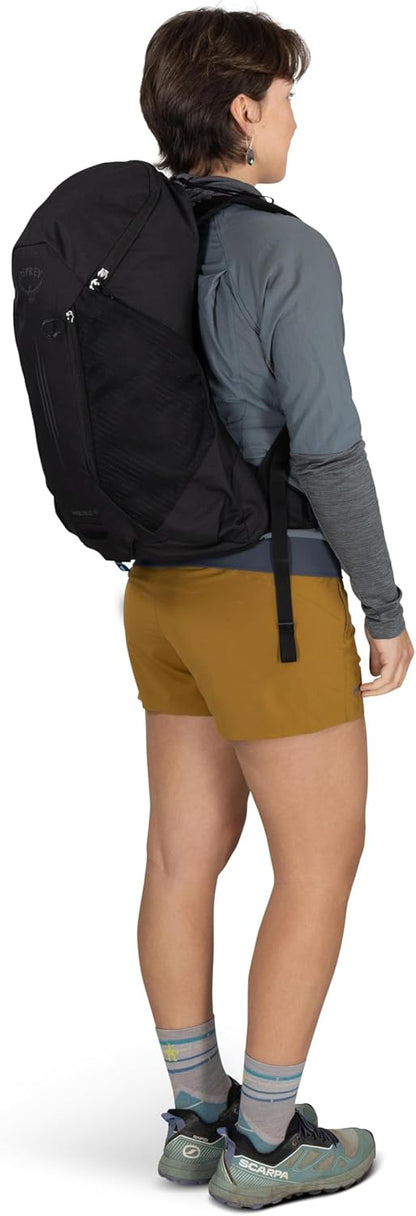 Hikelite LT 30L Hiking Backpack - Lightweight Travel Daypack with Rain Cover for Men and Women, Cascade Blue