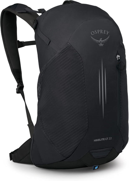 Hikelite LT 30L Hiking Backpack - Lightweight Travel Daypack with Rain Cover for Men and Women, Cascade Blue