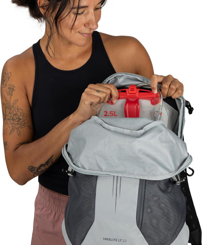 Hikelite LT 30L Hiking Backpack - Lightweight Travel Daypack with Rain Cover for Men and Women, Cascade Blue