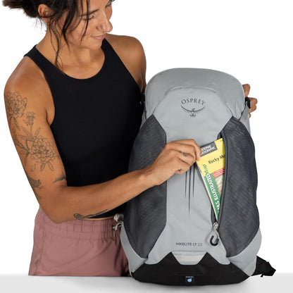 Hikelite LT 30L Hiking Backpack - Lightweight Travel Daypack with Rain Cover for Men and Women, Cascade Blue
