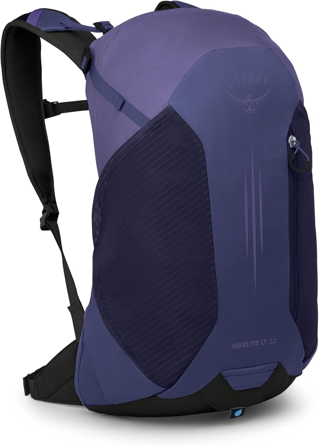 Hikelite LT 30L Hiking Backpack - Lightweight Travel Daypack with Rain Cover for Men and Women, Cascade Blue
