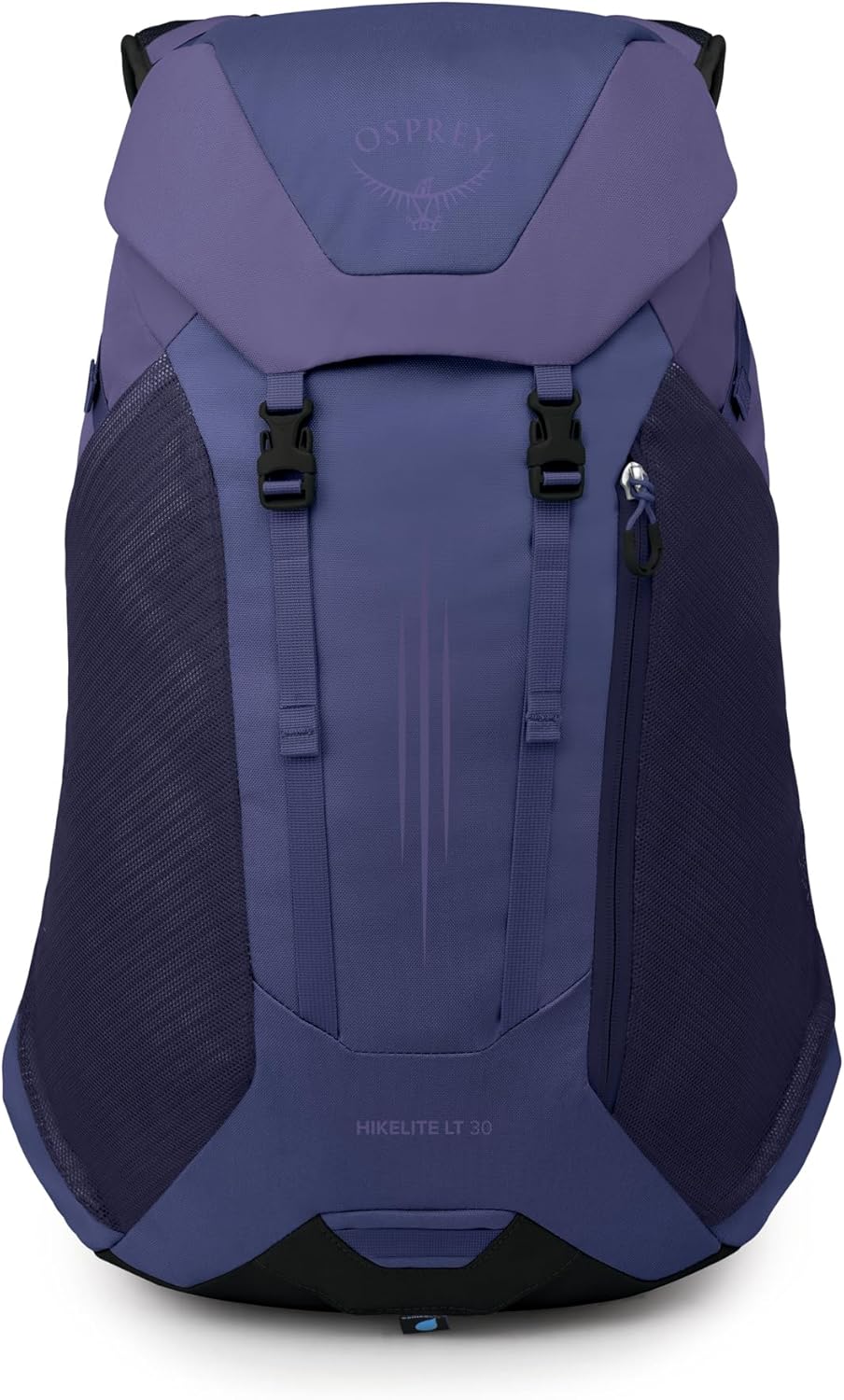 Hikelite LT 30L Hiking Backpack - Lightweight Travel Daypack with Rain Cover for Men and Women, Cascade Blue