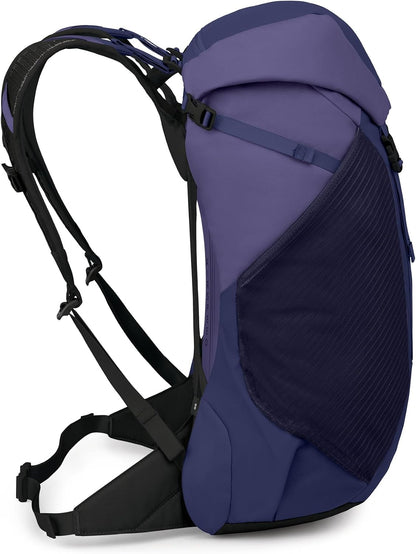 Hikelite LT 30L Hiking Backpack - Lightweight Travel Daypack with Rain Cover for Men and Women, Cascade Blue