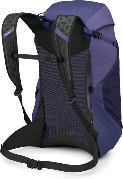 Hikelite LT 30L Hiking Backpack - Lightweight Travel Daypack with Rain Cover for Men and Women, Cascade Blue