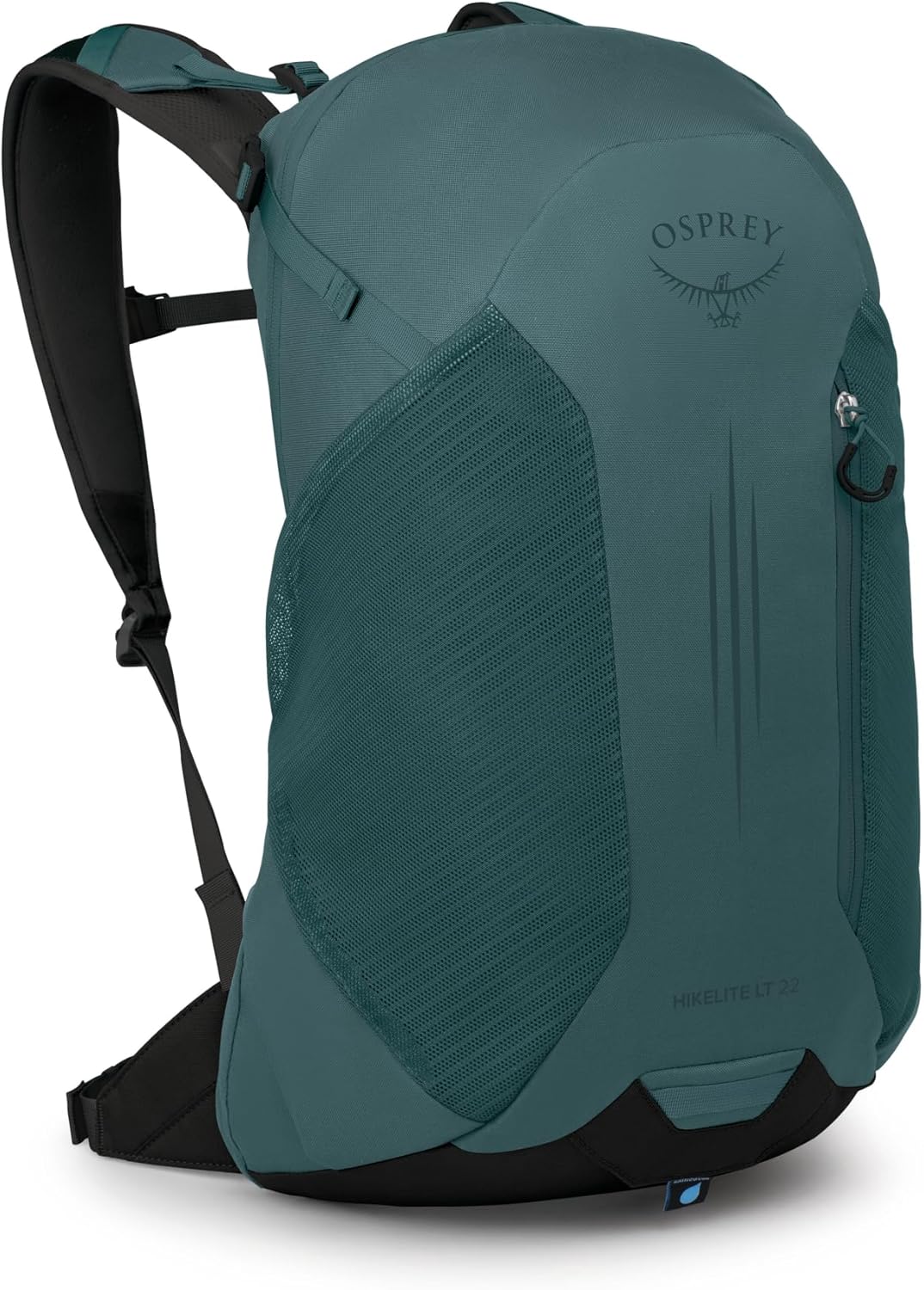 Hikelite LT 30L Hiking Backpack - Lightweight Travel Daypack with Rain Cover for Men and Women, Cascade Blue