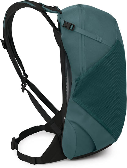 Hikelite LT 30L Hiking Backpack - Lightweight Travel Daypack with Rain Cover for Men and Women, Cascade Blue