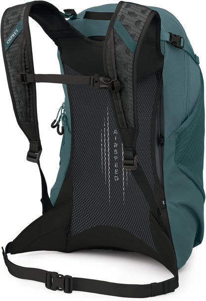 Hikelite LT 30L Hiking Backpack - Lightweight Travel Daypack with Rain Cover for Men and Women, Cascade Blue