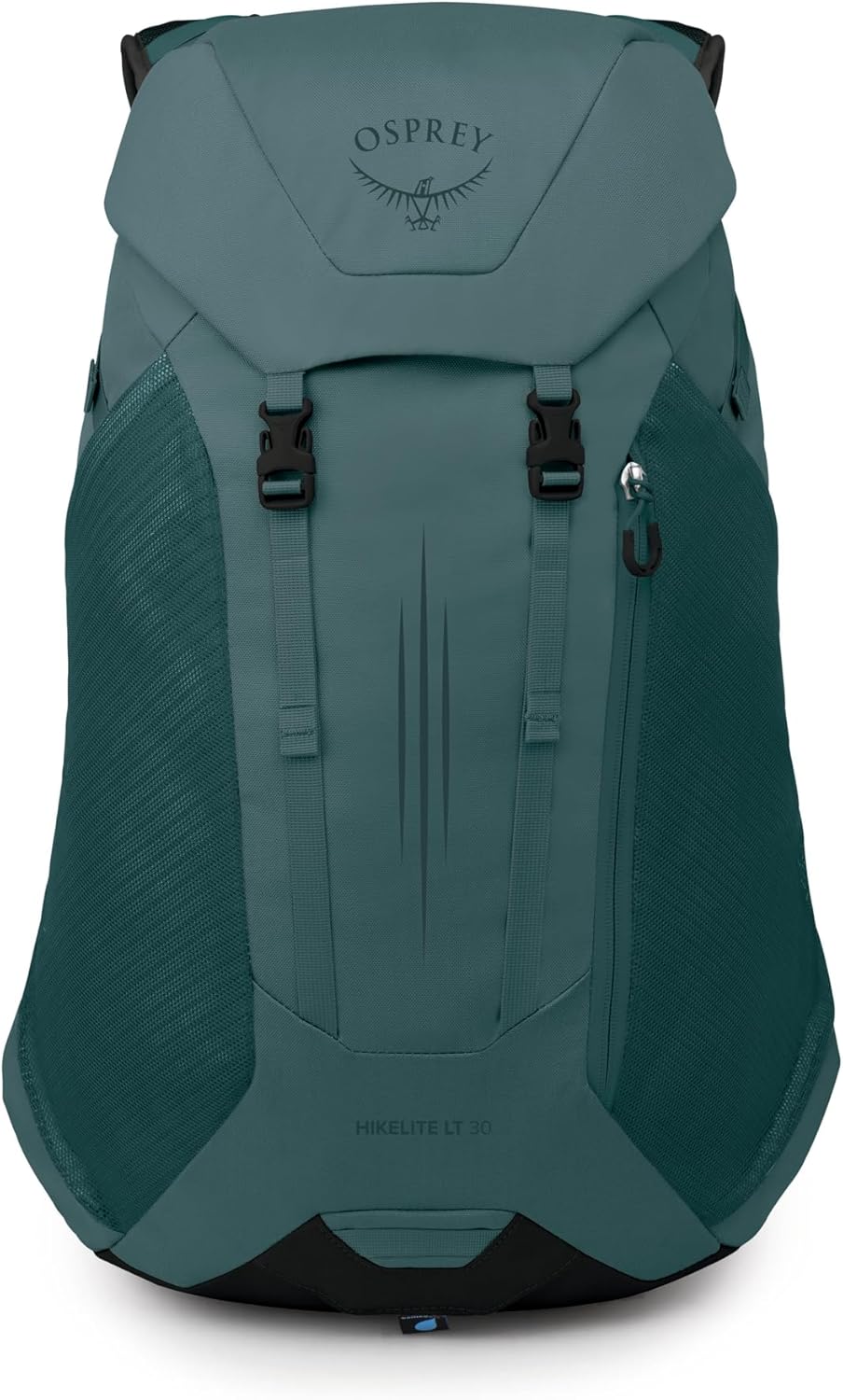 Hikelite LT 30L Hiking Backpack - Lightweight Travel Daypack with Rain Cover for Men and Women, Cascade Blue